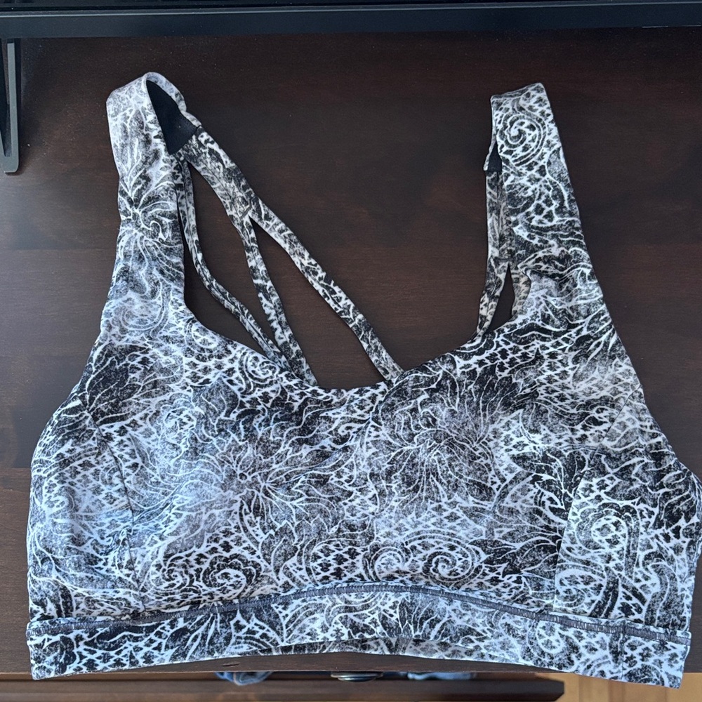 Lululemon Athletica Monochrome Pattern Sports Bra